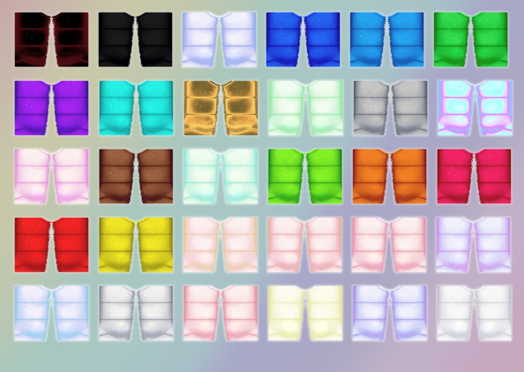 FluffyPuff Fur Jacket for VRoid - Up to 30 colors