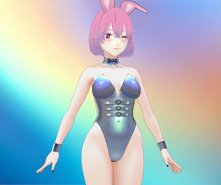 Holo Bunny Suit for VRoid - 20 color pack