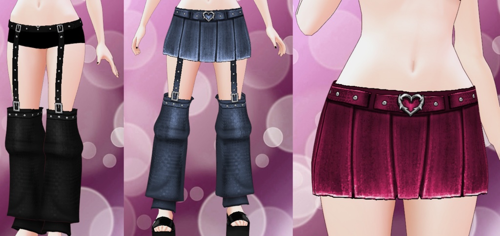 Keeper Skirt and Legs set for VRoid - 20 colors