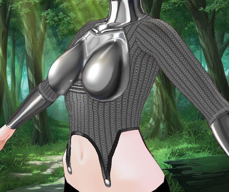 Marion chainmail armor Top for VRoid - 30 colors