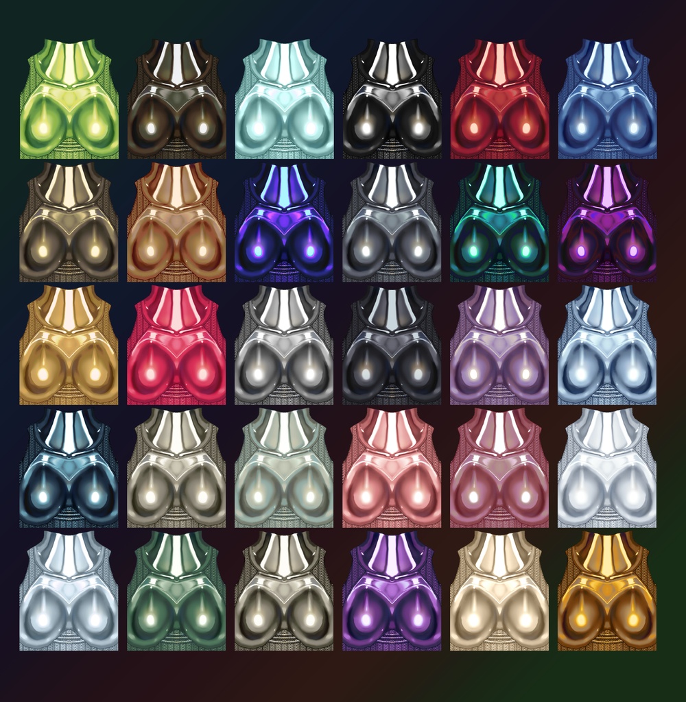 Marion chainmail armor Top for VRoid - 30 colors