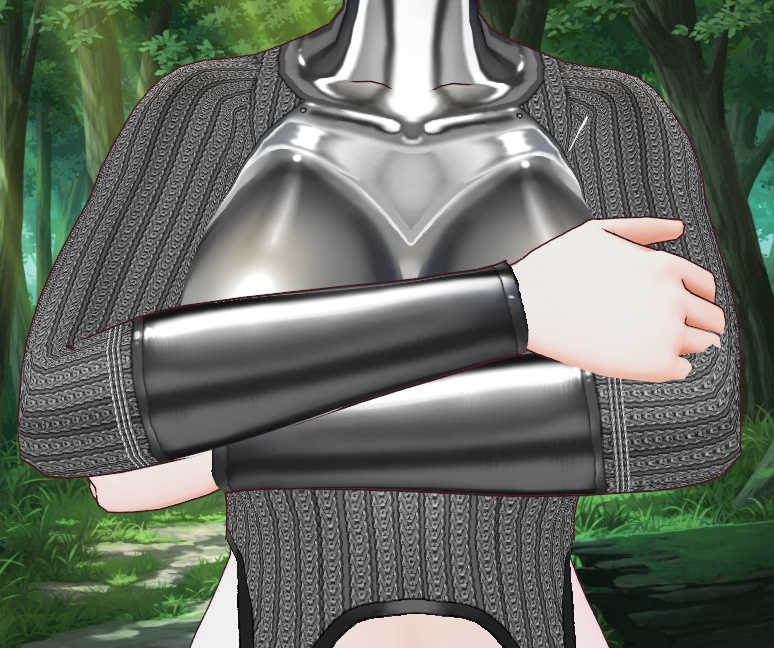 Marion chainmail armor Top for VRoid - 30 colors