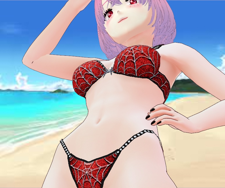 Spiderweb Bikini for VRoid - 24 colors