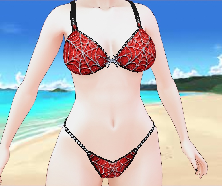 Spiderweb Bikini for VRoid - 24 colors