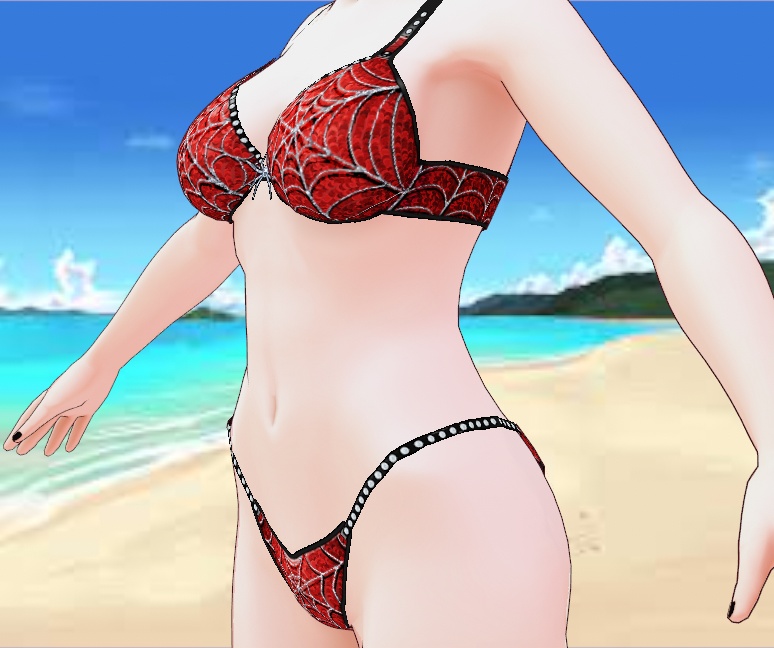 Spiderweb Bikini for VRoid - 24 colors