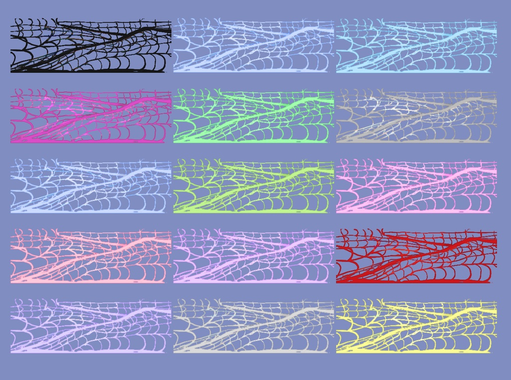 Spidersilk Scarf for VRoid - 15 colors