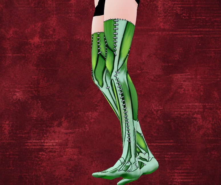 Zombie ThighHigh Socks for VRoid - 15 colors