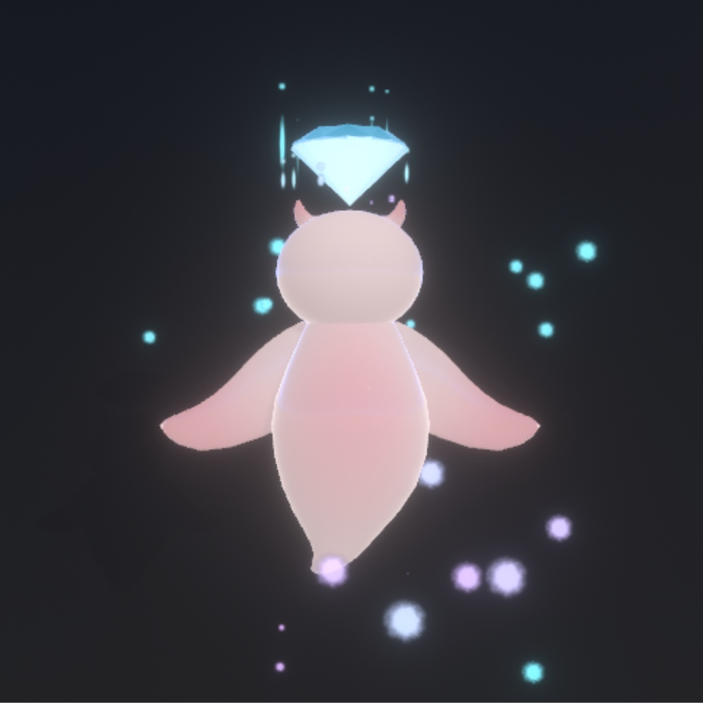 〈夢灯りのクリオネ〉アニメーションと光の演出付き【VRC想定】