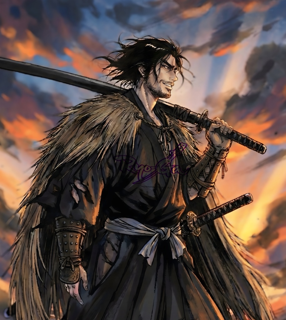 【スマホ壁紙】放浪の剣豪-佐々木小次郎-（超高 画質 4608x8256）