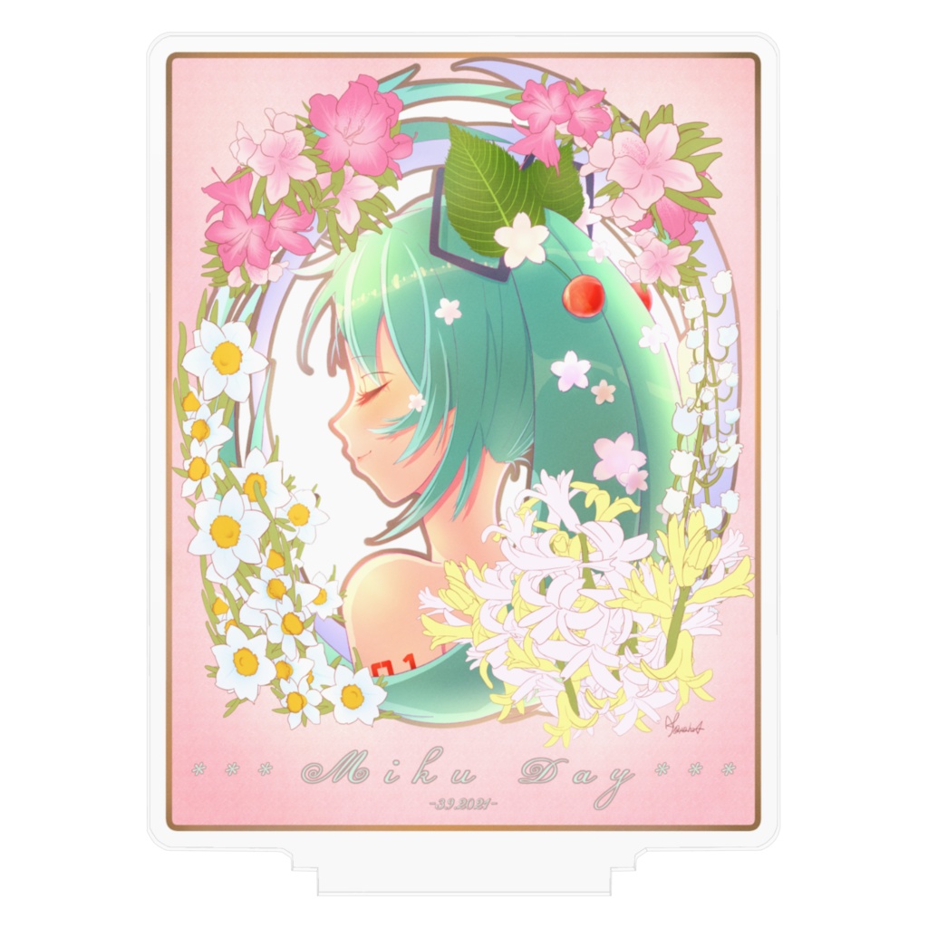 "初音ミク×春の花々"【アクリルスタンド】