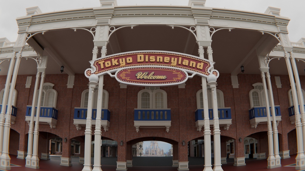 ディズニーランド エントランス