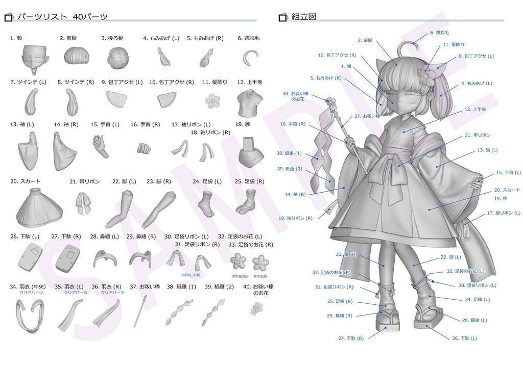 巫女きりたん ガレージキット