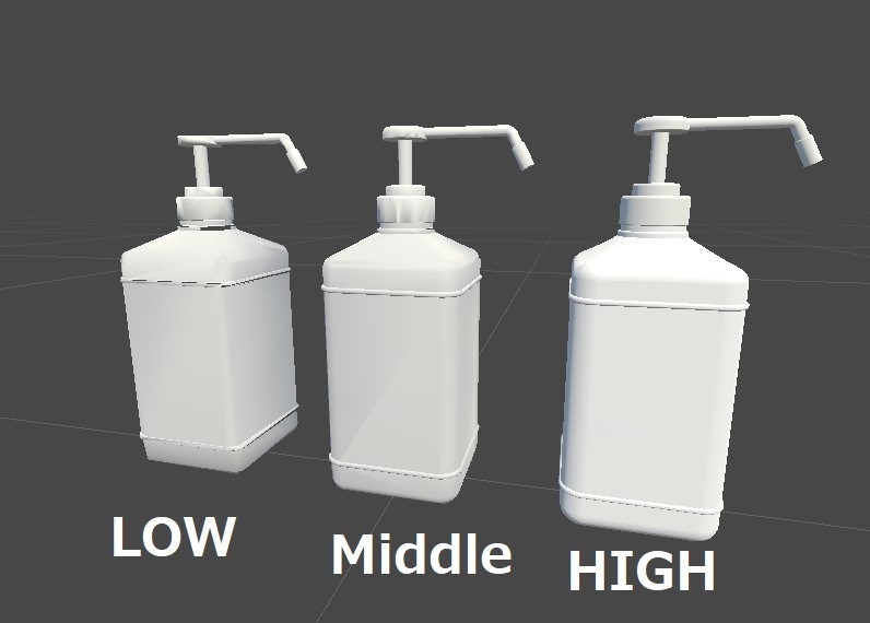 アルコール消毒液? プッシュボトル3Dモデル