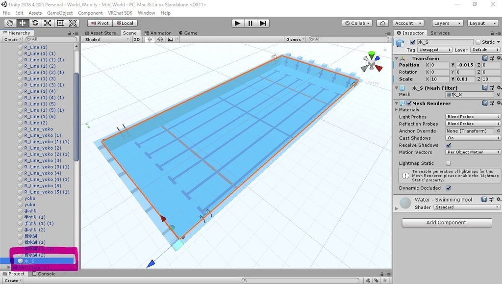 25m競泳用プールの3DCG・CADモデル(3Dモデル)