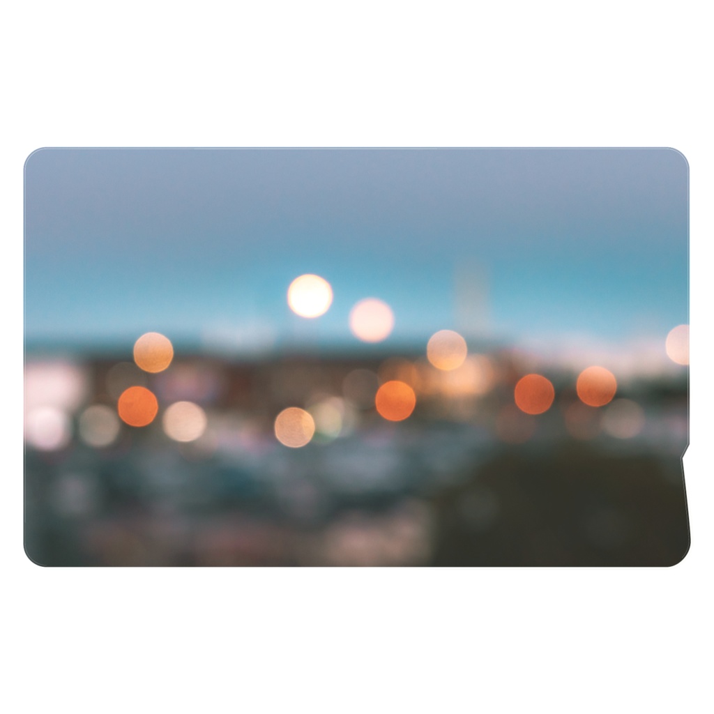 玉ボケのICカードステッカー