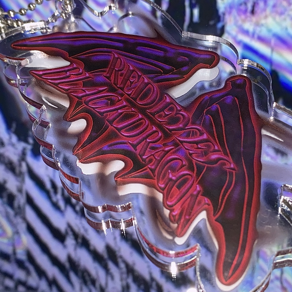 Acrylic key holder  RED EYES BLACK DRAGON Ver.