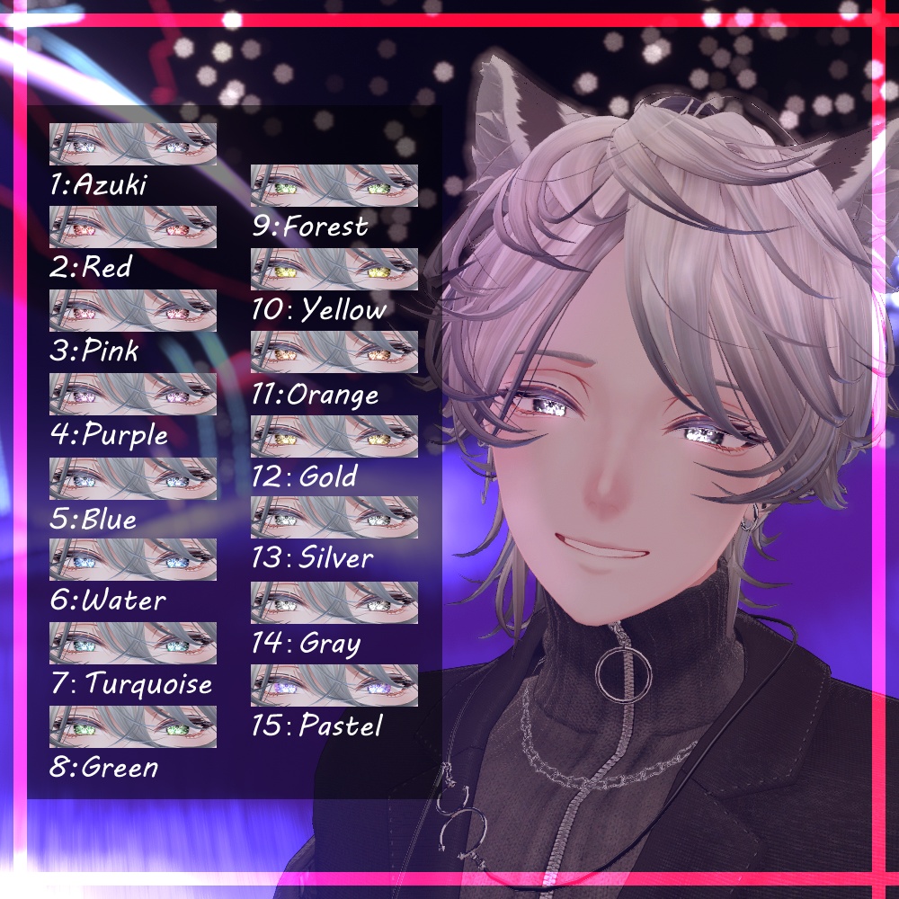 【4アバター対応】Blume EyeTexture【15color】