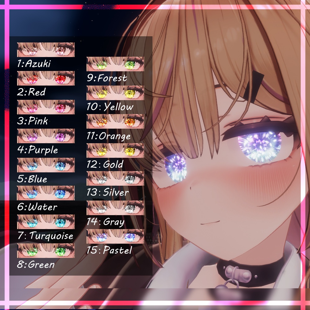 【5アバター対応】Blume EyeTexture【15color】