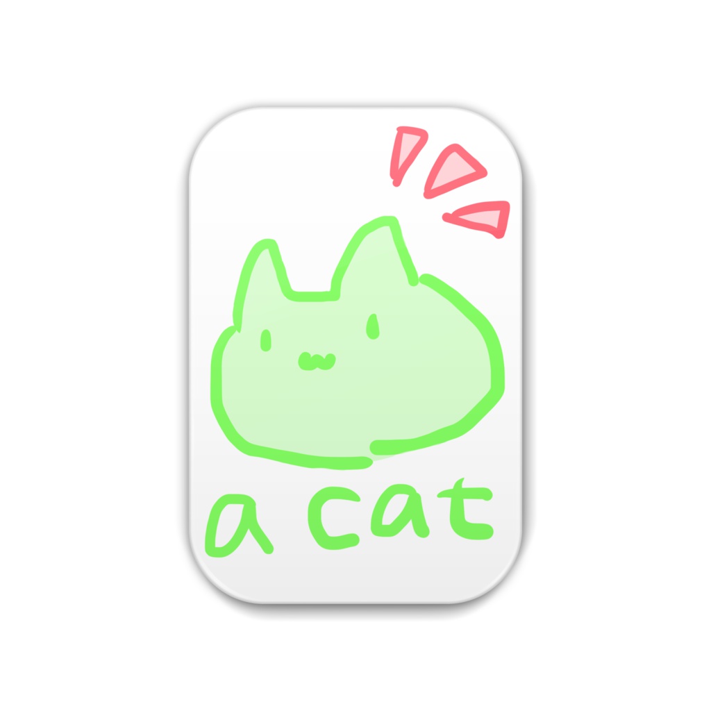 a catの缶バッジ