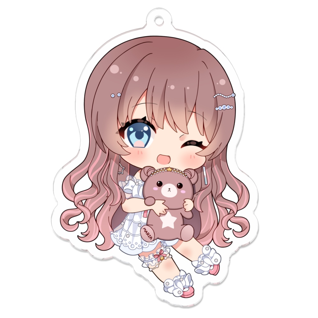 【限定数販売】お座りアクリルキーホルダー【羽星まりあ】