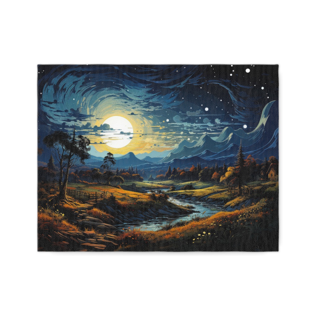 meadow under the moon