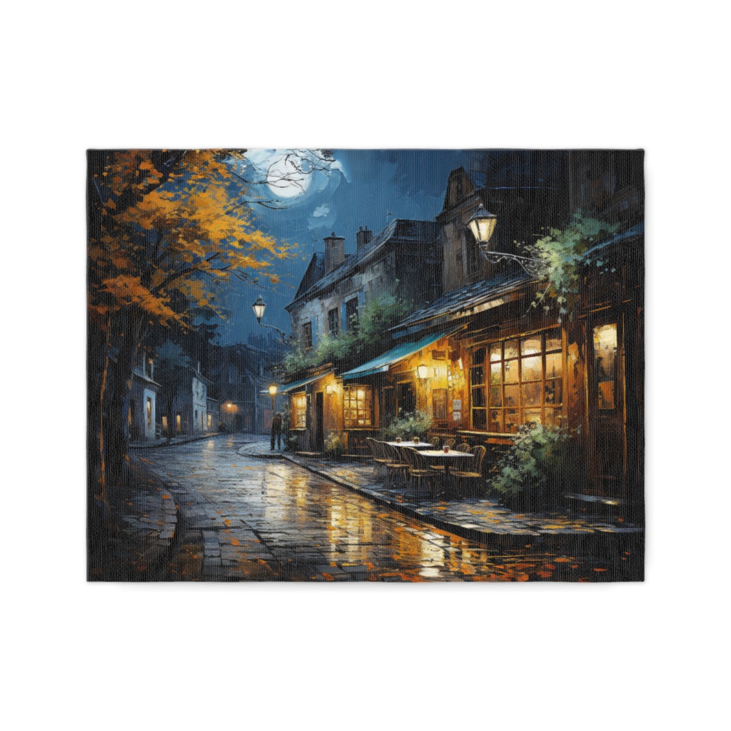 Moonlit Cafe Terrace
