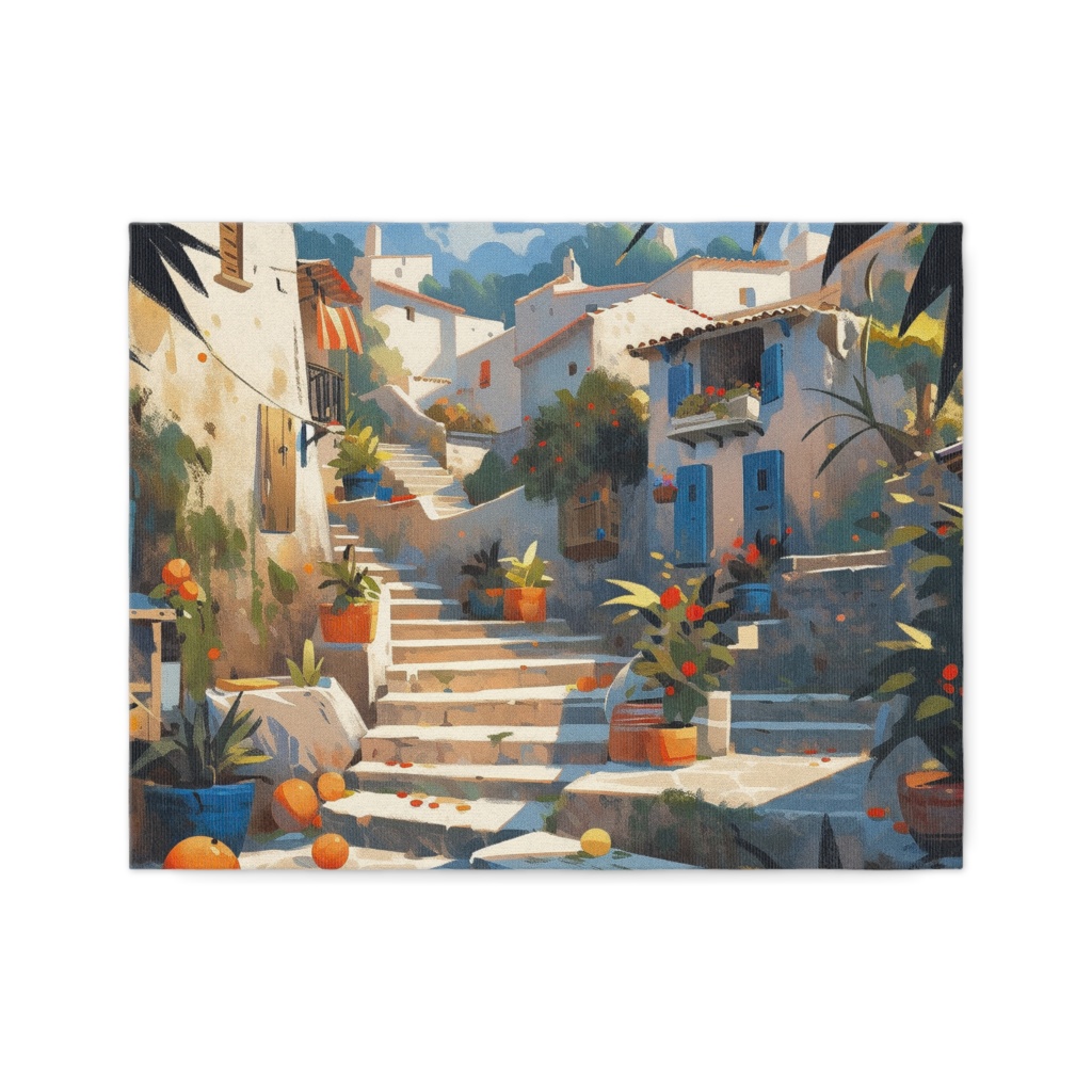 Town with stairs