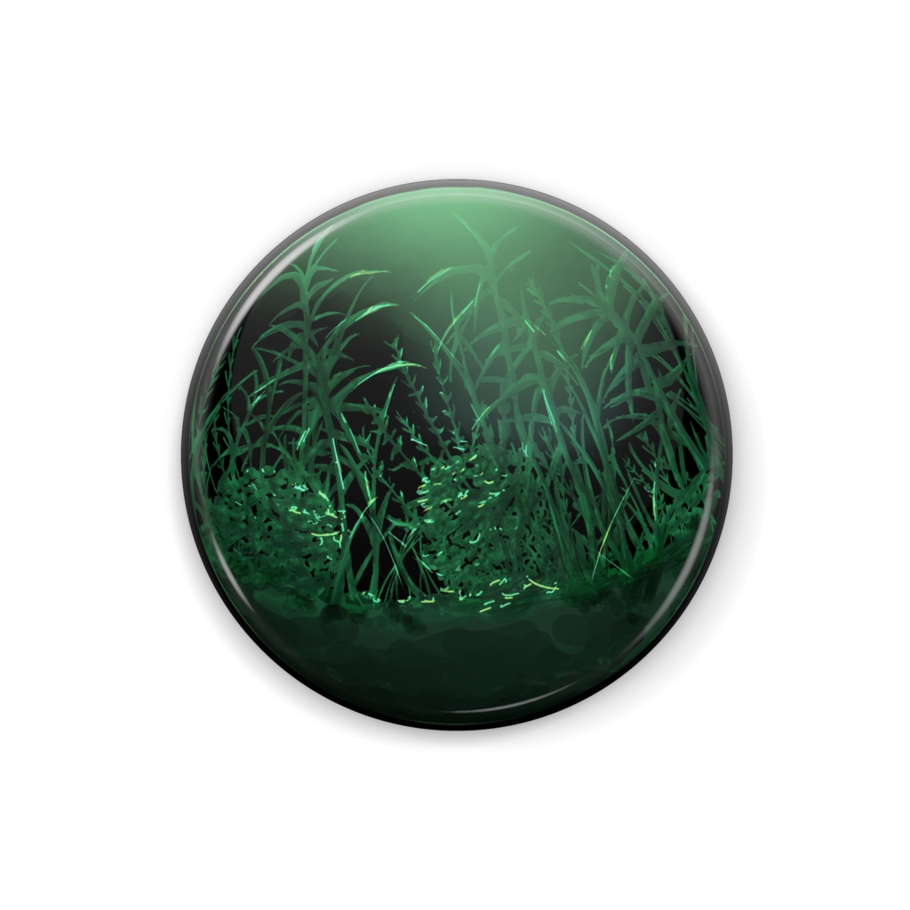 くさ　缶バッジ