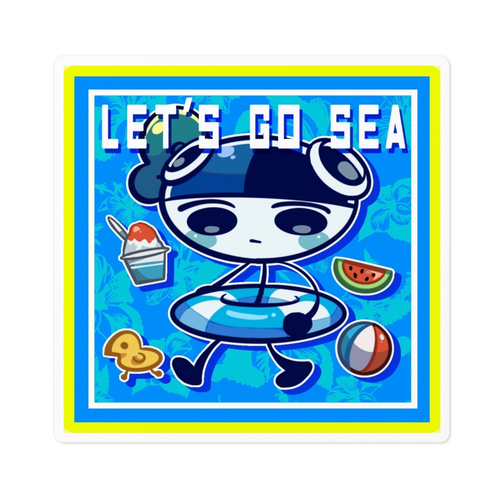 let's  go seaステッカー