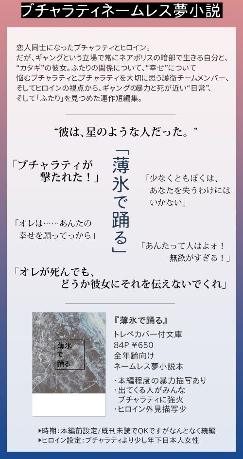 【ブチャラティネームレス夢本】薄氷で踊る