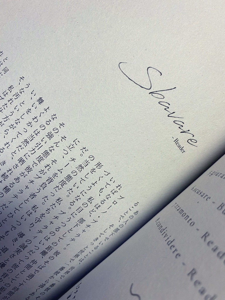 【ブチャラティネームレス夢本】Buio