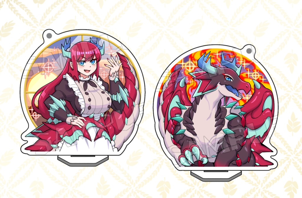 ドラゴンメイド両面アクスタキー【単品】【全6種】