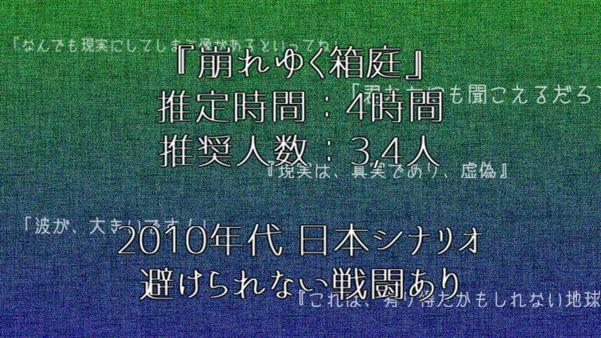 クトゥルフ神話TRPGシナリオ集「世界への執着」