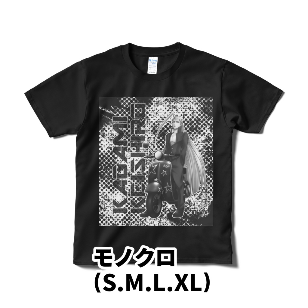 鏡黒Tシャツ2(カラー5種)