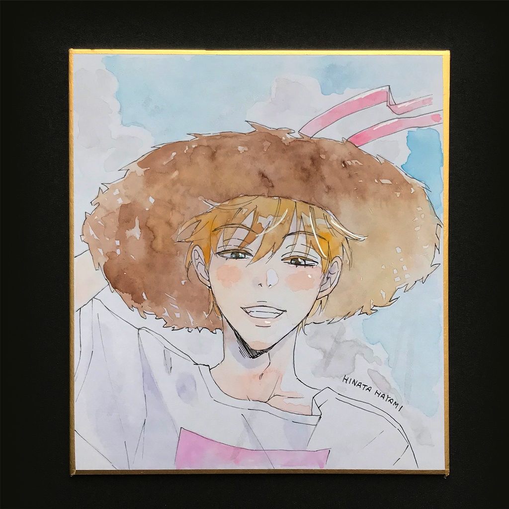 【原画】 ミニ色紙D