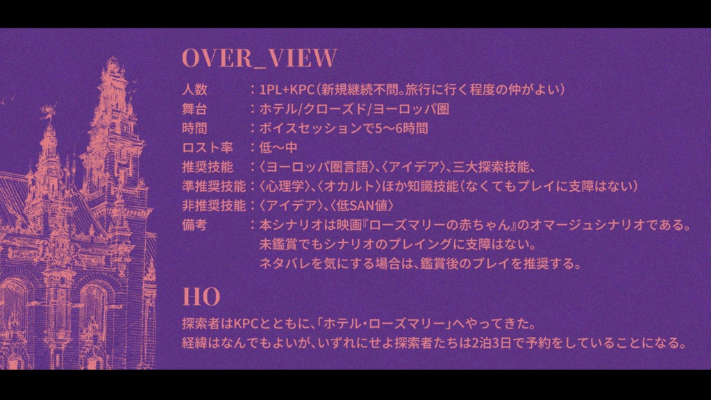 CoCシナリオ『6フィート下で待って』SPLL:E191585
