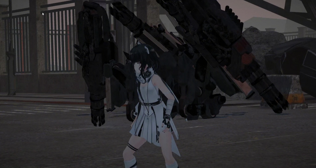 (VRChat想定3Dモデル)規格外兵器:Multiple Gatling Cannon MA対応