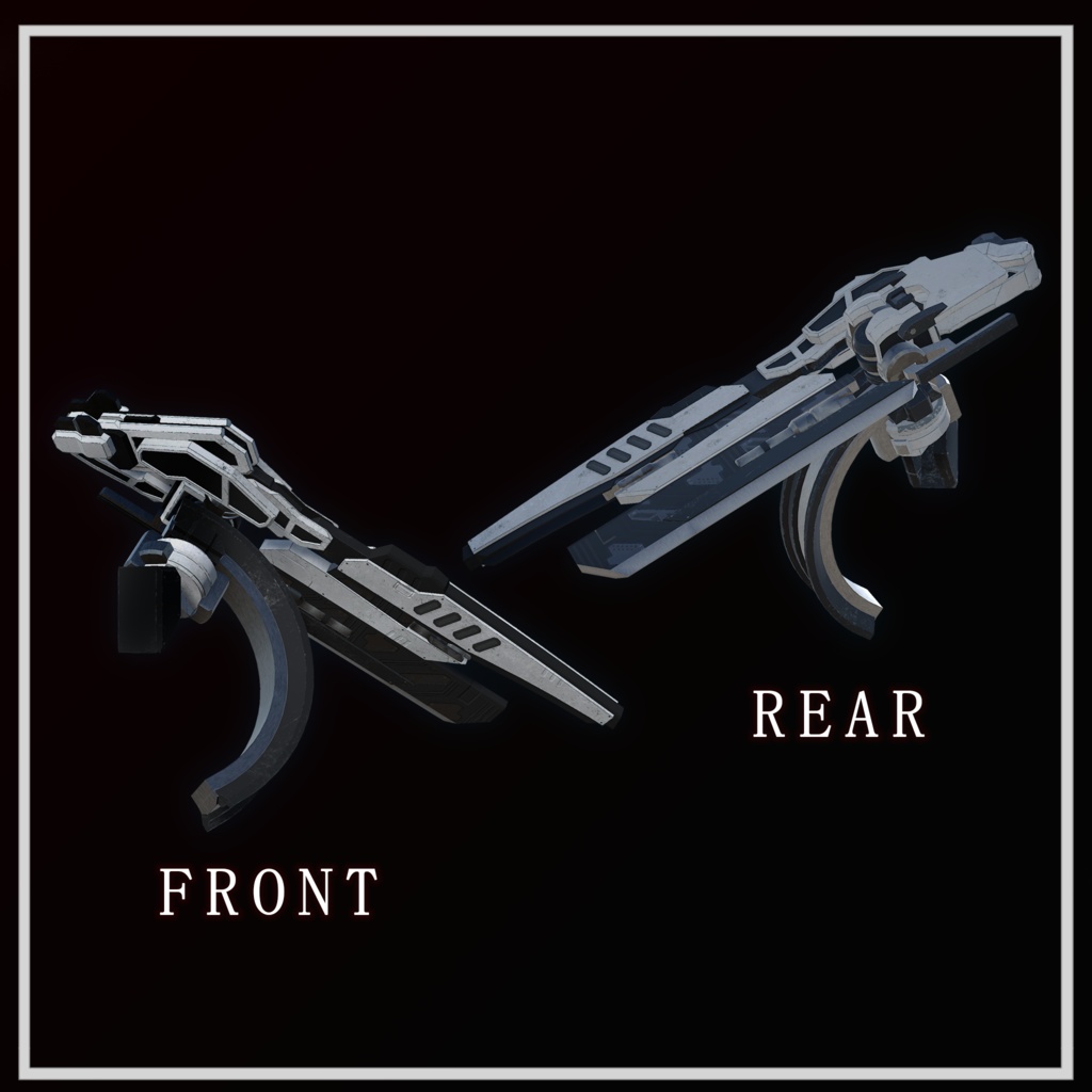 (VRChat想定3Dモデル ABS搭載済み) 複腕式大型剣:LONSIRE (MA対応)