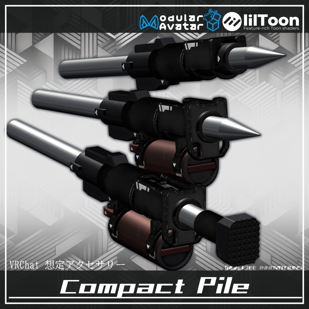 (VRChat想定３Dモデル) Compact Pile MA対応