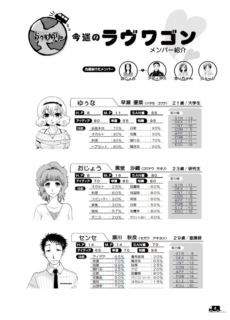 クトゥルフの呼び声リプレイ『恋愛地球奇行らヴのり2』