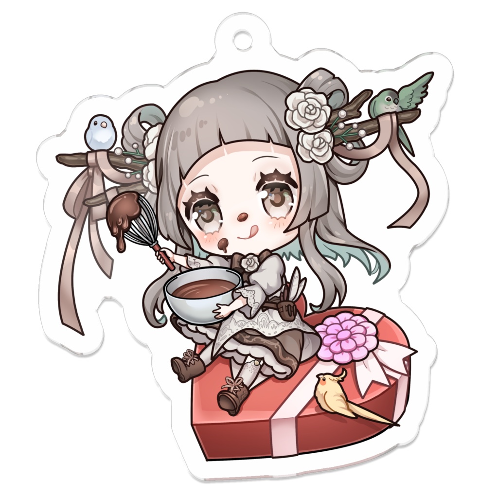 2021バレンタインアクリルキーホルダー(50×50)