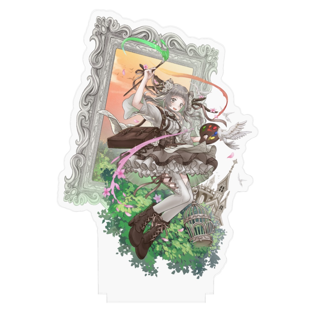 額縁から飛び出すほとりアクスタ(100㎜×100㎜)