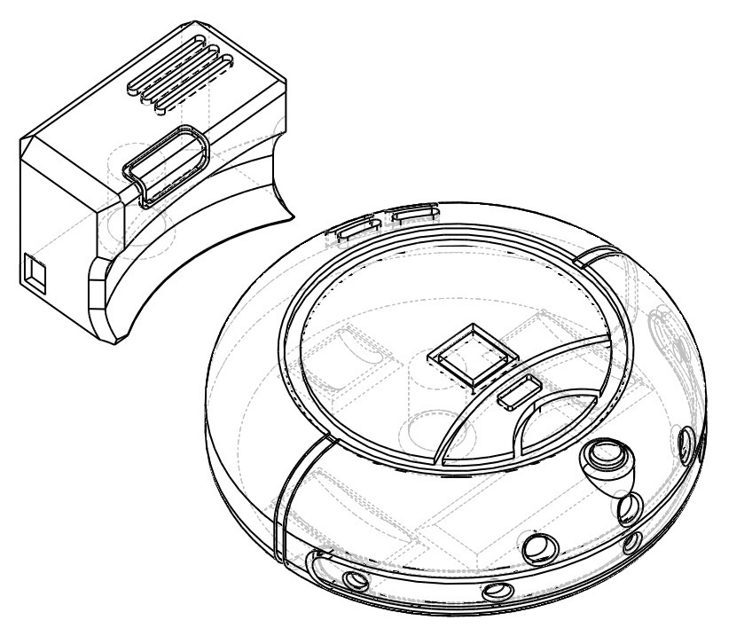 1/12サイズモデル ロボット掃除機(小)3Dプリント用モデル