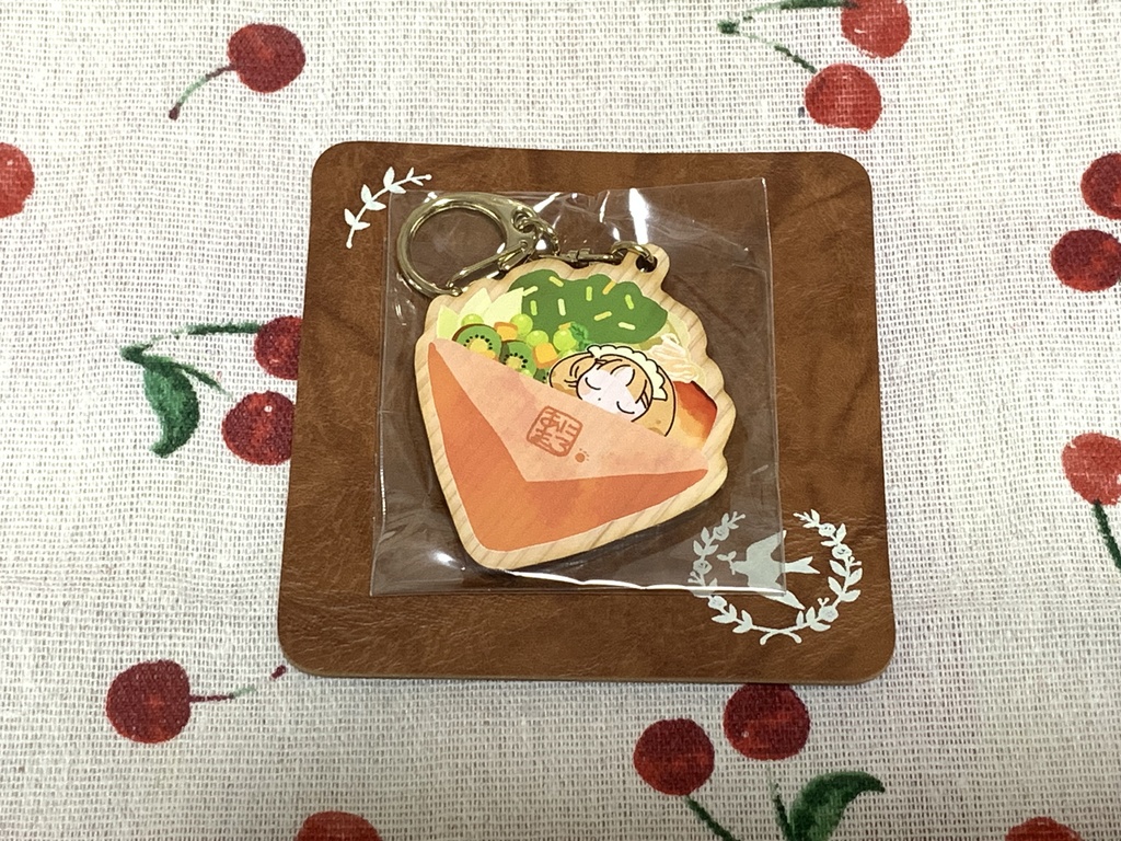 【あにまろ喫茶】クッキー風ウッドキーホルダー【COMITIA145】