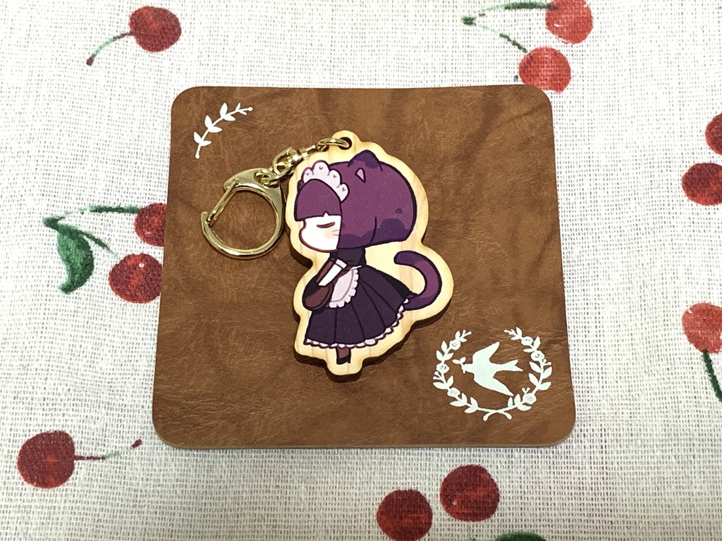 【あにまろ喫茶】クッキー風ウッドキーホルダー【COMITIA145】