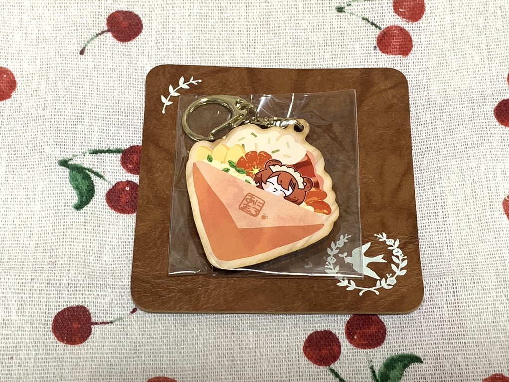 【あにまろ喫茶】クッキー風ウッドキーホルダー【COMITIA145】