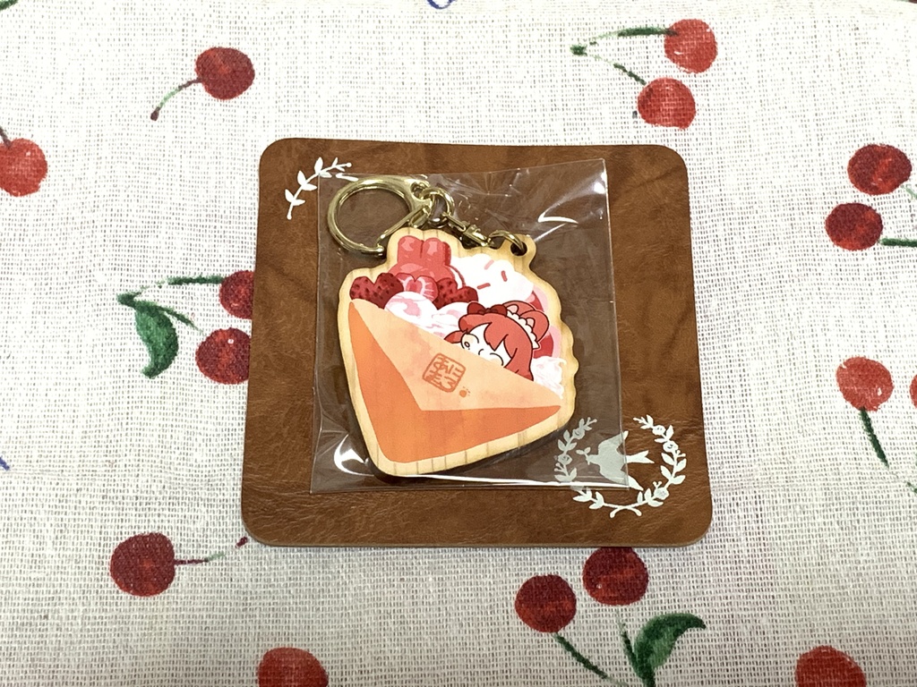 【あにまろ喫茶】クッキー風ウッドキーホルダー【COMITIA145】