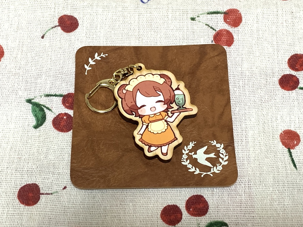 【あにまろ喫茶】クッキー風ウッドキーホルダー【COMITIA145】