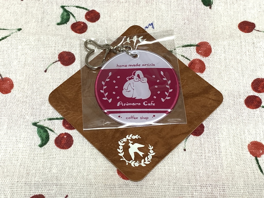【あにまろ喫茶】ロゴ風クリアチャーム【COMITIA145】