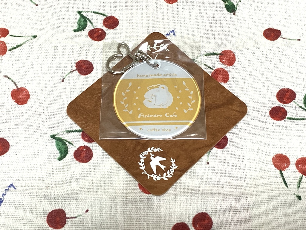 【あにまろ喫茶】ロゴ風クリアチャーム【COMITIA145】